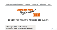Desktop Screenshot of entreprendredifferemment.com